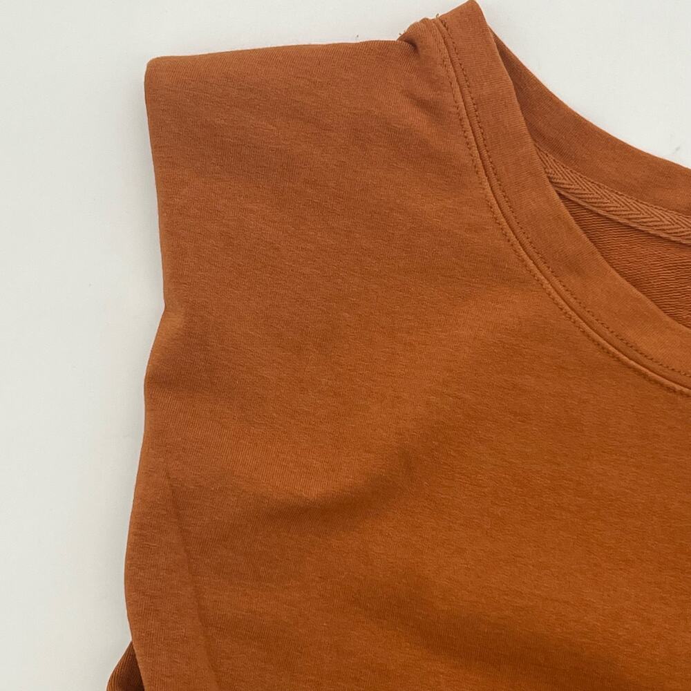 The Drop Women's Mariana Strong-Shoulder Mini Dress Adobe Womens Size Large - Picture 9 of 11